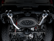 Load image into Gallery viewer, AWE Tuning 4th Gen GM 1500 6.2L 0FG Cat-Back Split Rear Exit (w/ Bumper Cutouts) - Quad Chrome Tips