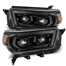 Load image into Gallery viewer, AlphaRex 10-13 Toyota 4Runner LUXX LED Proj Headlights Plank Style Alpha Black w/Seq Signal/DRL - GTR Auto