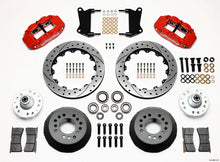Load image into Gallery viewer, Wilwood Narrow Superlite 6R Front Hub Kit 12.88in Drill Red 67-69 Camaro 64-72 Nova Chevelle - GTR Auto