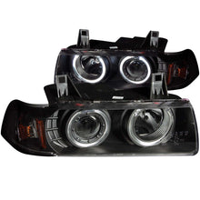 Load image into Gallery viewer, ANZO 1992-1998 BMW 3 Series E36 Projector Headlights w/ Halo Black G2 1 pc - GTR Auto