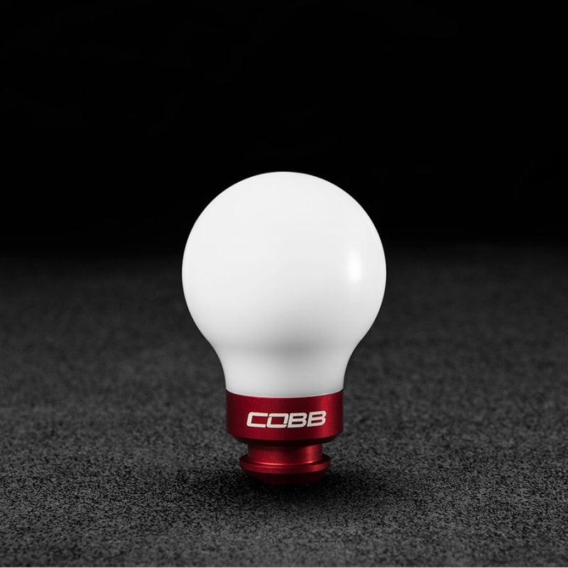 Cobb Subaru 5-Speed COBB Knob - White w/ Race Red - GTR Auto