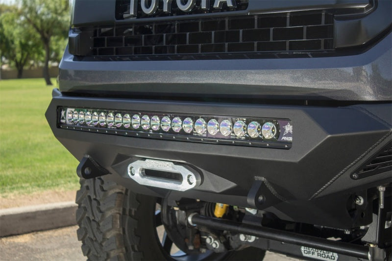 Addictive Desert Designs 2014+ Toyota Tundra Stealth Fighter Front Bumper w/Winch Mount & Sensors - GTR Auto