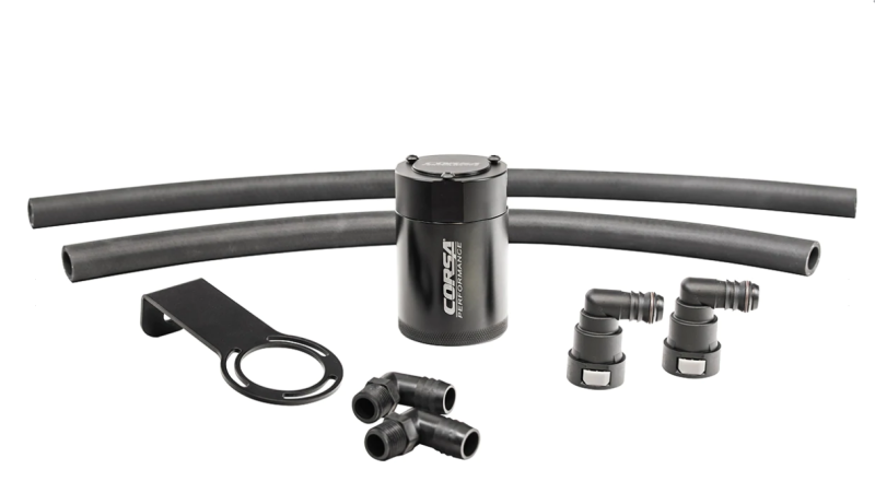 Corsa 2021-2024 Dodge Ram TRX Crew Cab Aluminum Oil Catch Can w/Mounting Bracket - GTR Auto