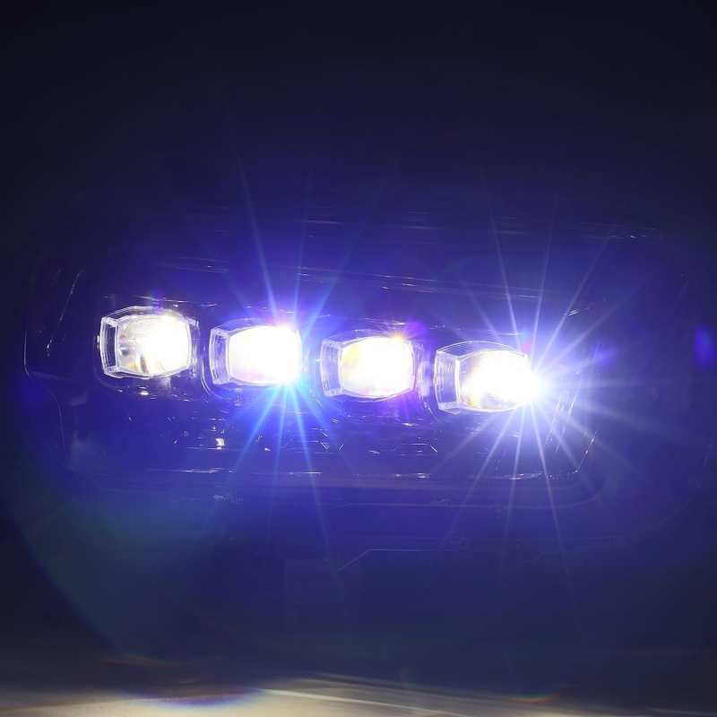 AlphaRex 10-13 Toyota 4Runner NOVA LED Proj Headlights Plank Style Alpha Black w/Seq Signal/DRL - GTR Auto