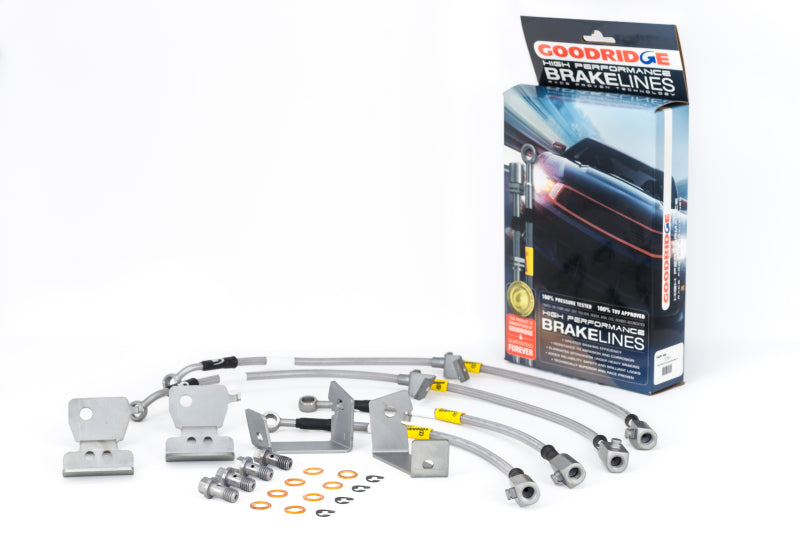 Goodridge 05-14 Ford Mustang (w/ABS) Stainless Steel Brake Line Kit - GTR Auto
