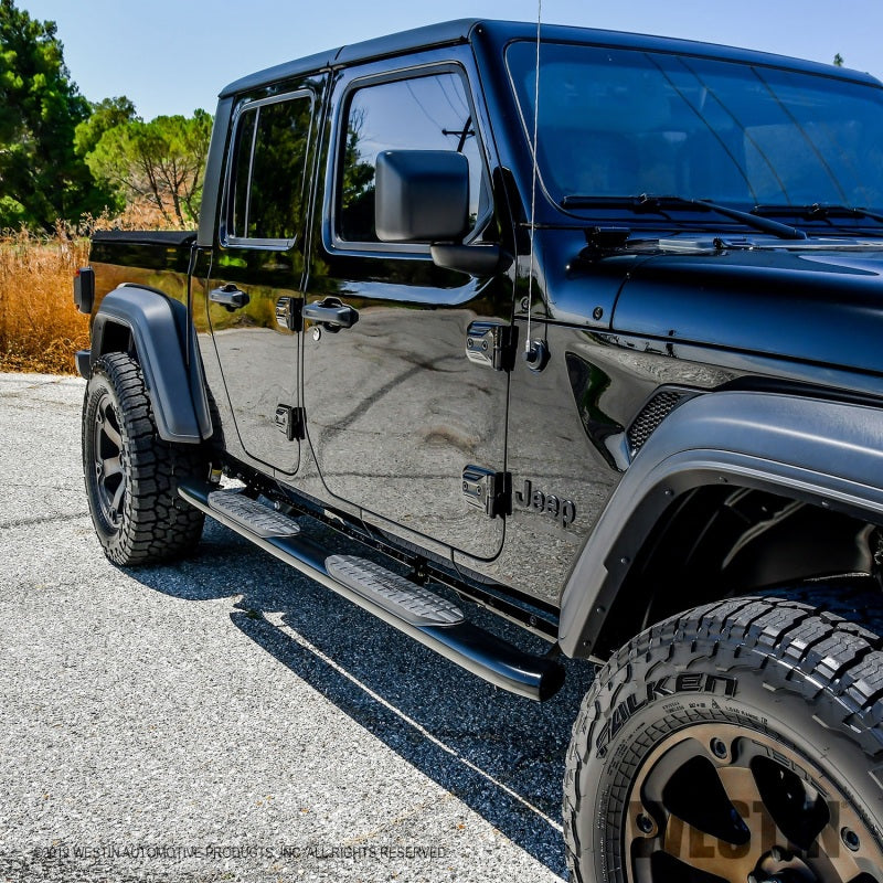 Westin 2020 Jeep Gladiator PRO TRAXX 5 WTW Oval Nerf Step Bars - Black - GTR Auto