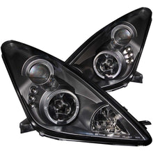Load image into Gallery viewer, ANZO 2000-2005 Toyota Celica Projector Headlights w/ Halo Black - GTR Auto