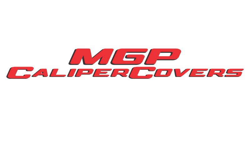 MGP 4 Caliper Covers Engraved Front & Rear Oval logo/Ford Black finish silver ch - GTR Auto