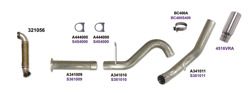 Diamond Eye KIT 4in DPF-BACK Single w/ TDP SS 07.5-10 Chevy/GMC 6.6L Duramax 2500/3500 - GTR Auto