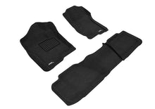Load image into Gallery viewer, 3D MAXpider 07-14 Chevrolet Tahoe With Bench 2nd Row Elegant 1st 2nd Row - Floor Mat Set (Black)
