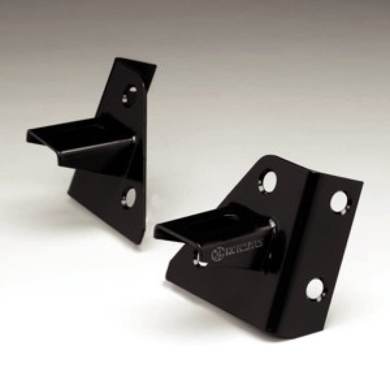 KC HiLiTES 86-95 Jeep YJ Windshield Hinge Light Mount Bracket Set (Pair) - Black - GTR Auto