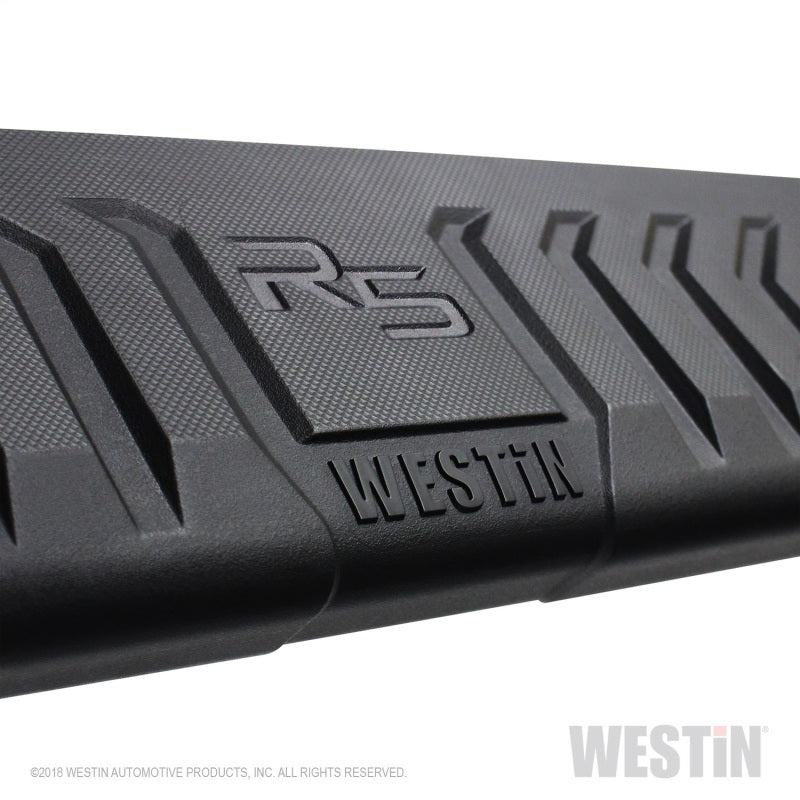 Westin 2019 Chevrolet Silverado/Sierra 1500 Crew Cab (5.5ft) R5 Modular Nerf Step Bars - Black - GTR Auto