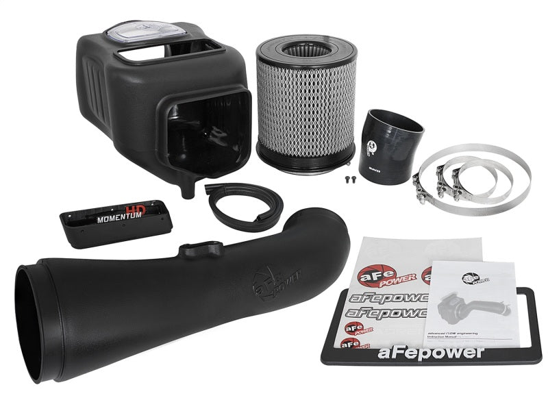 aFe Momentum HD Pro DRY S 2017 GM Diesel Trucks V8-6.6L Cold Air Intake System - GTR Auto