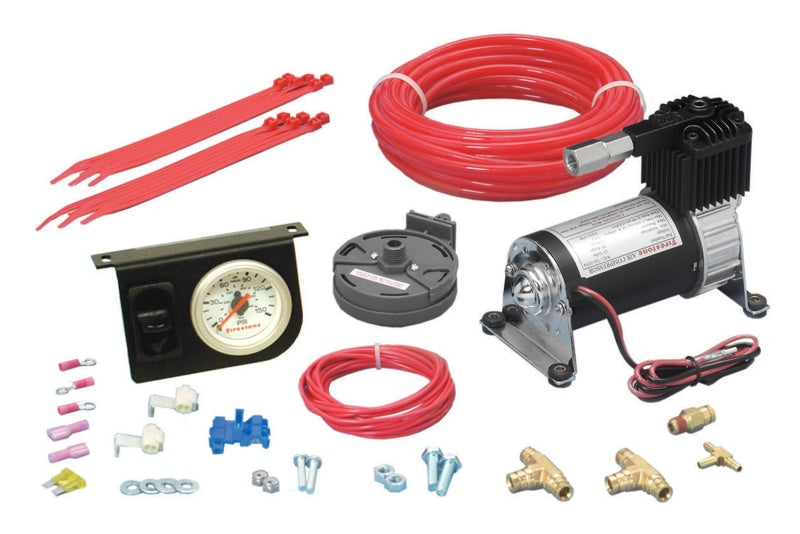 Firestone Level Command II Standard Duty Single Analog Air Compressor System Kit (WR17602158) - GTR Auto