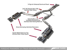 Load image into Gallery viewer, AWE Tuning Panamera 2/4 Track Edition Exhaust (2014+) - w/Chrome Silver Tips - GTR Auto