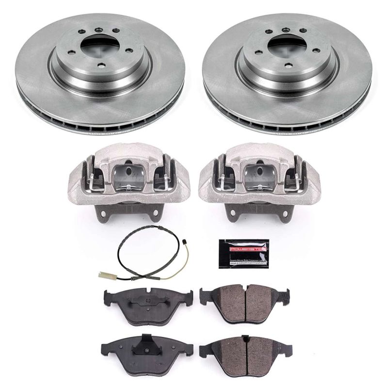 Power Stop 13-15 BMW X1 Front Autospecialty Kit w/Cals KCOE6058