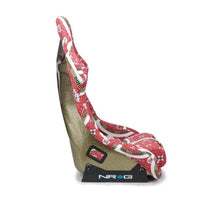 Load image into Gallery viewer, NRG FRP Bucket Seat PRISMA Oriental Longevity Plate Edition W/ Gold Pearlized Back - Large
