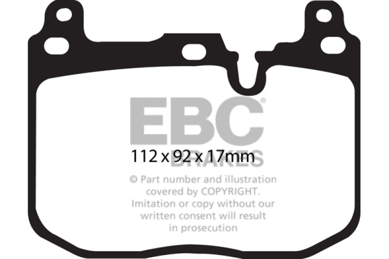 EBC 14+ BMW i8 1.5 Turbo/Electric Yellowstuff Front Brake Pads - GTR Auto
