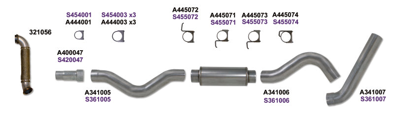 Diamond Eye KIT 5in Catback Single w/ TDP AL 06-07 Chevy/GMC 6.6L Duramax 2500/3500 - GTR Auto