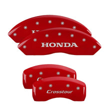 Load image into Gallery viewer, MGP 4 Caliper Covers Engraved Front &amp; Rear i-Vtec Red finish silver ch - GTR Auto