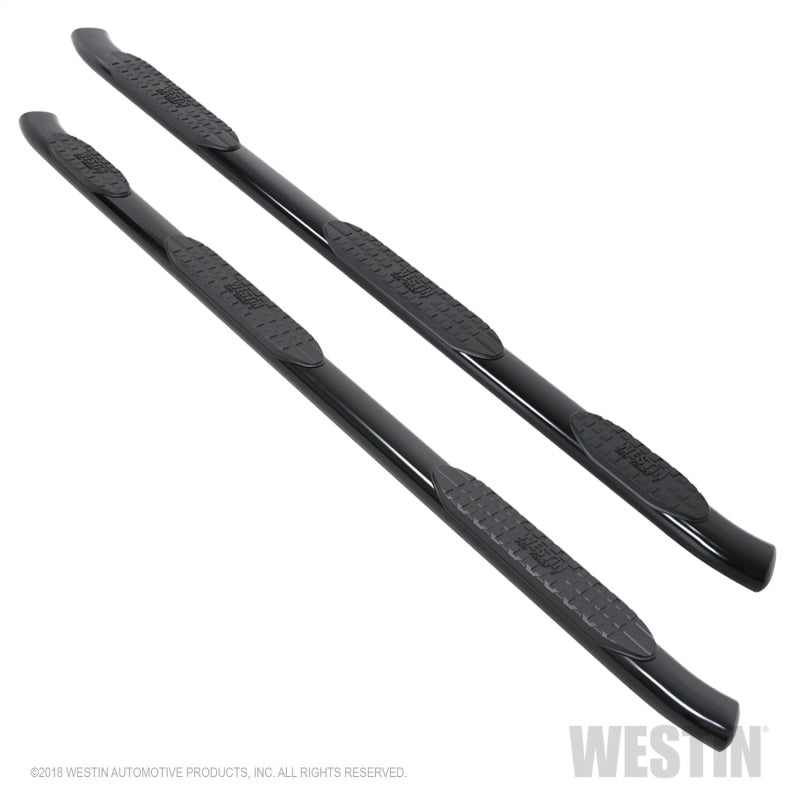 Westin 2019 Chevrolet Silverado Crew Cab w/ 6.5ft Bed PRO TRAXX 5 W2W Oval Nerf Step Bars - Black - GTR Auto