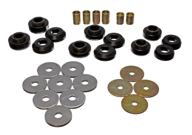 Energy Suspension 75-79 Chevrolet Nova / Chevy II Black Body Mount Set 3.4129G
