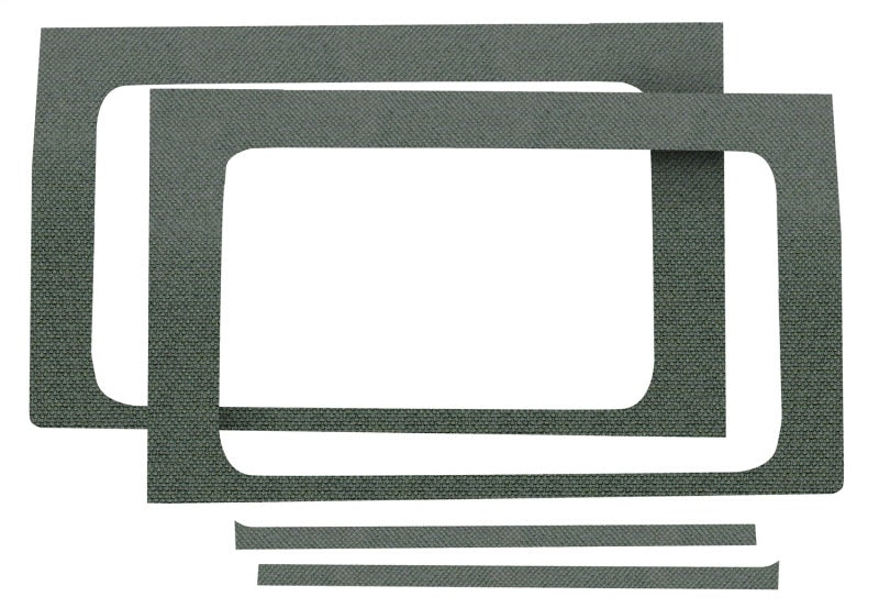 DEI 18-23 Jeep Wrangler JL 2-Door Boom Mat Rear Side Window Trim - 2 Piece - Gray - GTR Auto