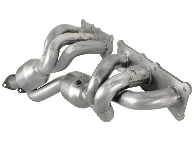aFe 08-13 BMW 128i (E82/88) L6 3.0L Twisted Steel 304 Stainless Steel Long Tube Header w/ Cat - GTR Auto
