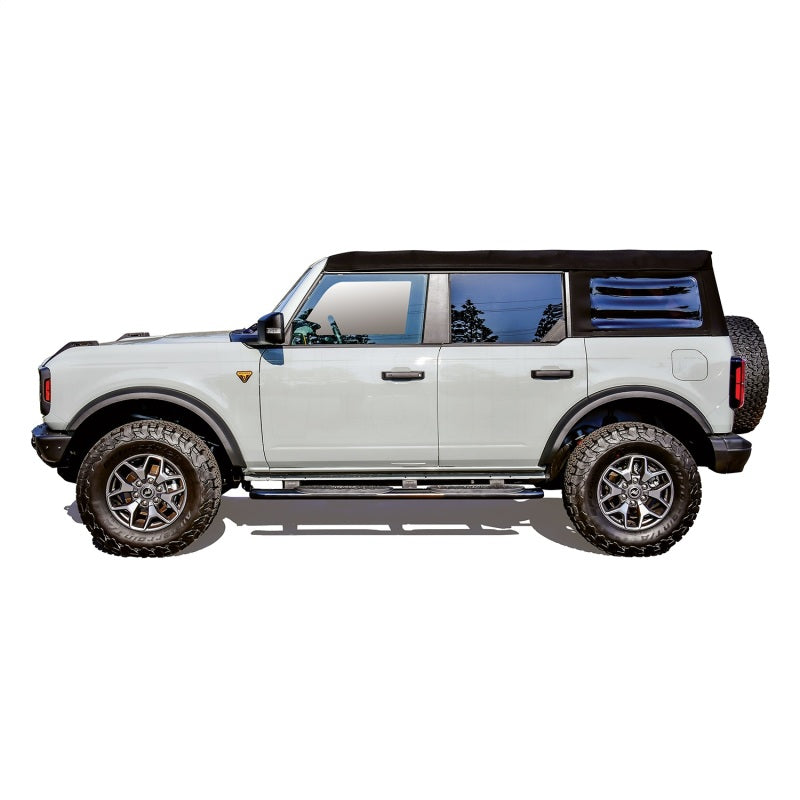 Westin 21-22 Ford Bronco (4-Door) PRO TRAXX 4 Oval Nerf Step Bars - Textured Black - GTR Auto