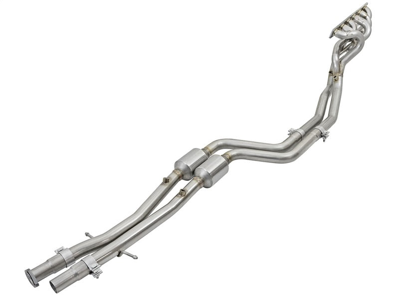 aFe Twisted Steel Long Tube Headers w/ Mid Pipes (Catted) 96-99 BMW M3 L6-3.2L S52 - GTR Auto