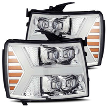 Load image into Gallery viewer, AlphaRex 07-13 Chevy 1500HD NOVA LED Proj Headlights Plank Style Chrm w/Activ Light/Seq Signal - GTR Auto