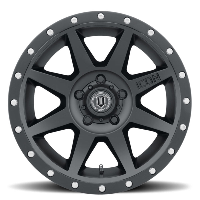 ICON Rebound 17x8.5 5x5.5 0mm Offset 4.75in BS Satin Black Wheel - GTR Auto
