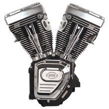Load image into Gallery viewer, S&amp;S Cycle 99-06 BT T124LC Long Block Engine w/ 585 Cam - Wrinkle Black