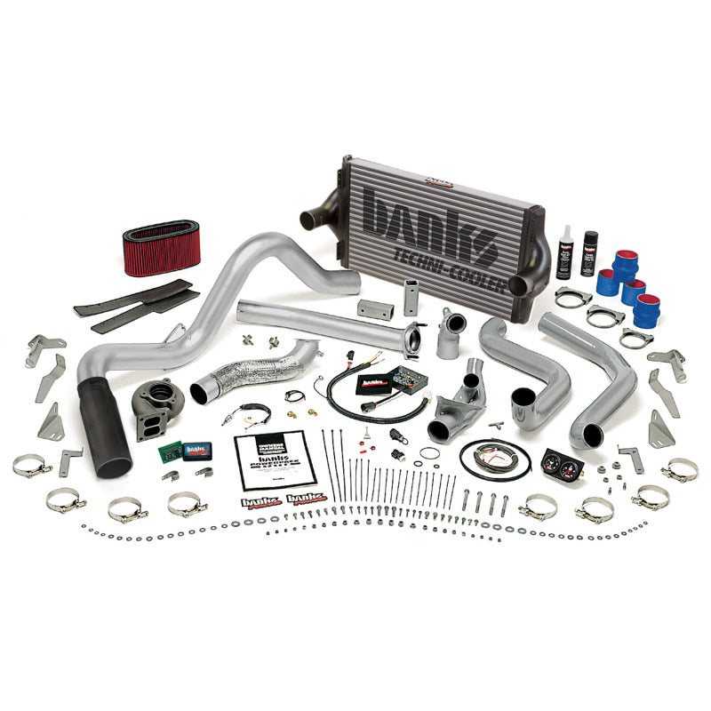 Banks Power 94-95.5 Ford 7.3L Auto PowerPack System - SS Single Exhaust w/ Black Tip - GTR Auto