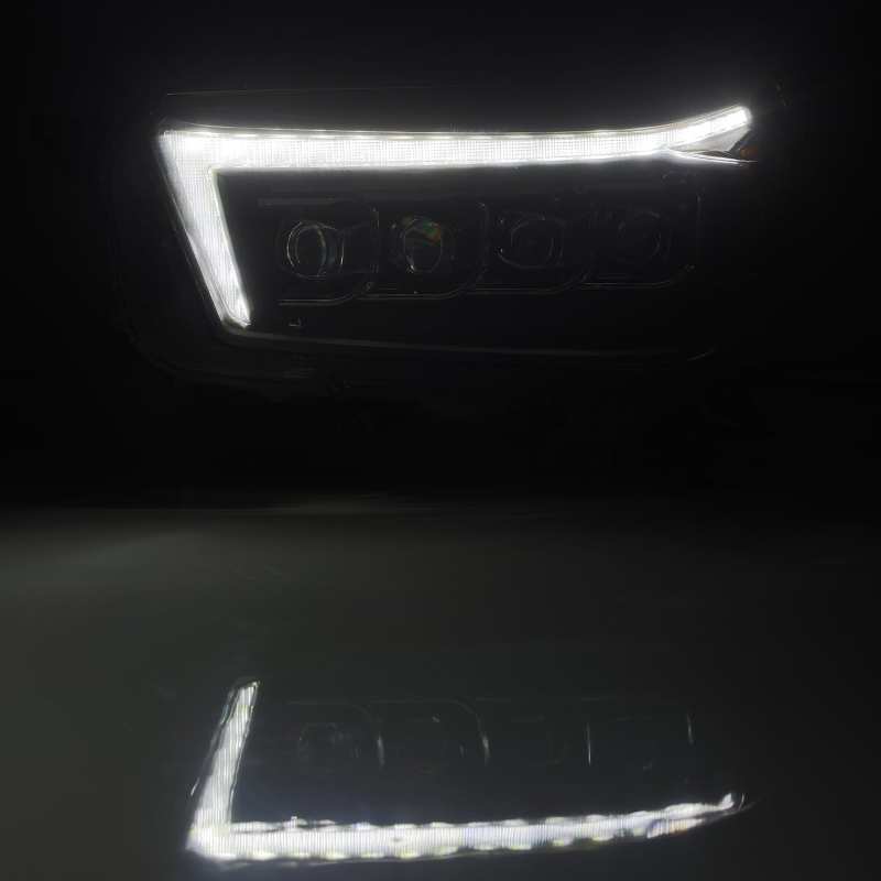 AlphaRex 10-13 Toyota 4Runner NOVA LED Projector Headlights Plank Style Black w/Seq Signal/DRL - GTR Auto