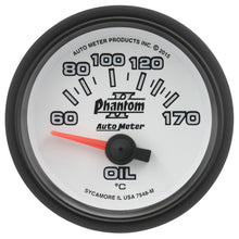 Load image into Gallery viewer, Autometer Phantom II Gauge Oil Temp 2 1/16in 60-170f Electric Phantom II 7548-M