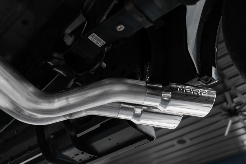 MBRP 15-20 Ford F150 T409 Pre-Axle 4in OD Tips Dual Outlet 3in Cat Back Exhaust - GTR Auto