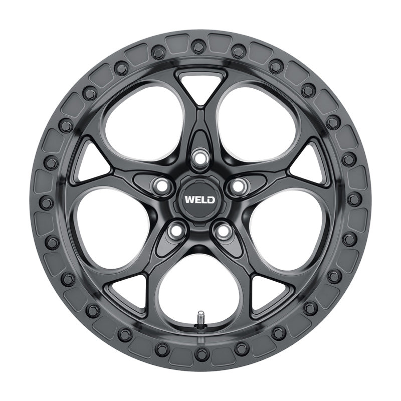 Weld Off-Road W901 17X9.0 Ledge Beadlock 5X127 ET-35 BS3.625 Satin Black 71.5 W90179075362