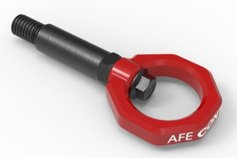 aFe Control Front Tow Hook Red 20-21 Toyota GR Supra (A90) - GTR Auto