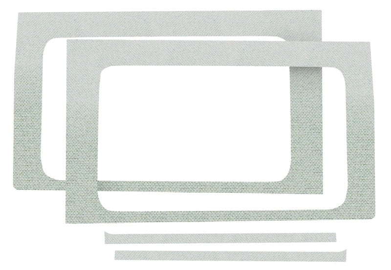 DEI 18-23 Jeep Wrangler JL 2-Door Boom Mat Rear Side Window Trim - 2 Piece - White - GTR Auto