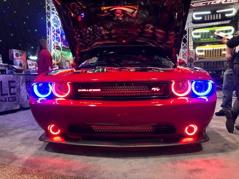Oracle 08-14 Dodge Challenger Dynamic Surface Mount Headlight Halo Kit - - Dynamic - GTR Auto
