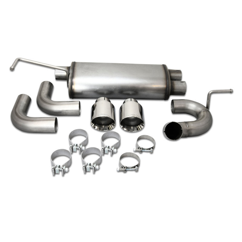 JBA 07-18 Jeep Wrangler JK 3.8L/3.6L 304SS Dual Rear Exit Axle Back Exhaust - GTR Auto