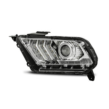 Load image into Gallery viewer, AlphaRex 10-12 Ford Mustang PRO-Series Projector Headlights Plank Style Chrome w/Top/Bottom DRL - GTR Auto