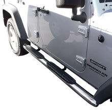 Load image into Gallery viewer, Westin 2007-2017 Jeep Wrangler Unlimited PRO TRAXX 4 Oval Nerf Step Bars - SS - GTR Auto