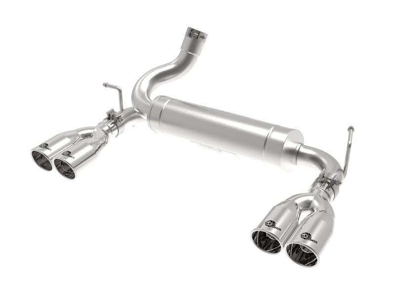 aFe Rebel Series 2.5in 409 SS Axle-Back Exhaust Polished 07-18 Jeep Wrangler (JK) V6-3.6L/3.8L - GTR Auto