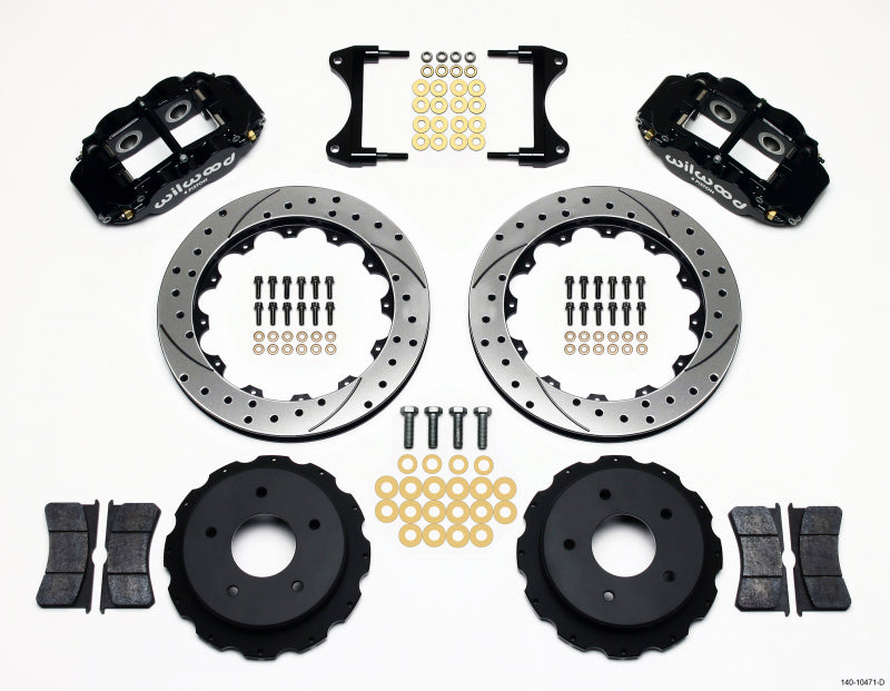 Wilwood Narrow Superlite 4R Rear Kit 12.88in Drilled 65-82 Corvette C2/C3 - GTR Auto