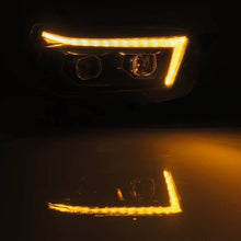 Load image into Gallery viewer, AlphaRex 10-13 Toyota 4Runner PRO-Series Projector Headlights Plank Style Black w/Seq Signal/DRL - GTR Auto