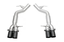 Load image into Gallery viewer, SOUL 11-16 BMW F10 M5 Resonated Muffler Bypass Exhaust - 3.5in Straight Cut Tips - (Satin Black)