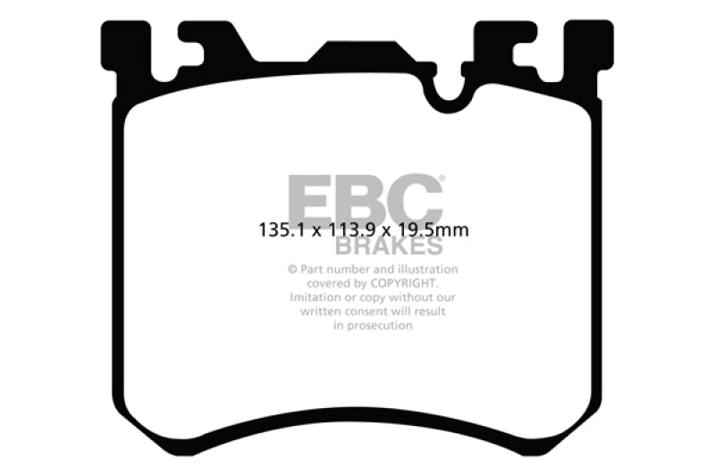 EBC 10-13 BMW X5M 4.4 Twin Turbo Redstuff Front Brake Pads - GTR Auto
