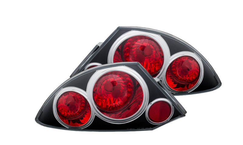 ANZO 2000-2005 Mitsubishi Eclipse Taillights Black - GTR Auto